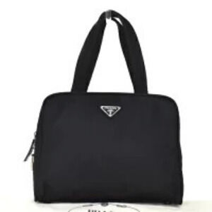Prada Handbag Black Leather